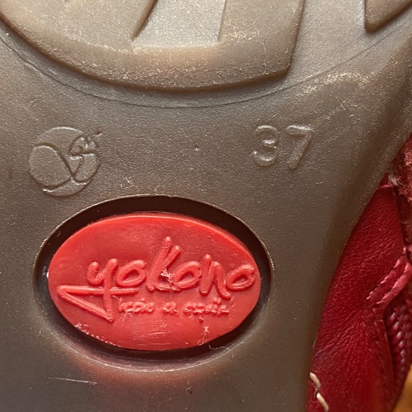 Yokono Red leather boots 6.5 - Picture 6 of 7